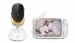 Mobiilne lapsehoidja Motorola Wi-Fi video beebimonitor koos meeleoluvalgustusega VM85 CONNECT 5,0" valge/kuldne