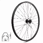 Esiratas J25DH 29" // 6-kolviliste ketaspidurite jaoks, 32H, Thru Axle, neetitud, alumiiniumist
