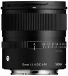 "Sigma 15 mm F1.4 DC kaasaegne objektiiv, Canon RF".