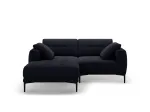 Left Velvet Sofa, "Lazio", 2 Seats, 205x174x86 Made in Europe