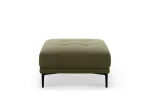 Velvet Pouf, "Lazio", 1 Seat, 85x85x46 Made in Europe