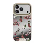 Merry Kitty - iPhone 17 Pro Case, Elite Mirror Light (MagSafe) / Gold