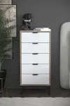 Kummut, Hanah Home, valge, 50 x 105 x 40