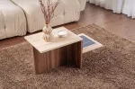 Kohvilaud, Hanah Home, travertiin, Venezia p&auml;hklipuu, 80 x 40 x 40