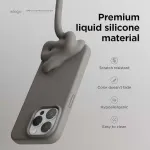 "Soft Silicone Case iPhone 15 Pro Max" Dark Grey