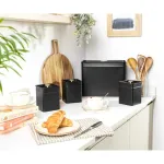 BW14371 Alchemy Bread Bin, Black