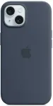 "Silicone Case with MagSafe iPhone 15 (MT0N3ZM/A)" Storm Blue