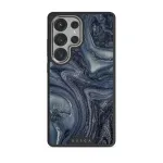 Navy Trench - Blue Samsung Galaxy S25 Ultra Case, Elite Dark (Magnetic) / Silver