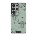 Taurus - Samsung Galaxy S25 Ultra Case, Elite Dark (Magnetic) / Silver / Turquoise