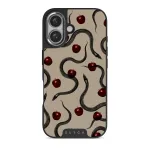Sinful - iPhone 16 Plus Case, Elite Dark (MagSafe) / Silver