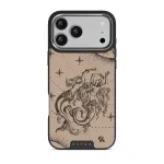 Virgo - iPhone 17 Pro Max Case, Elite Dark (MagSafe) / Silver / Beige