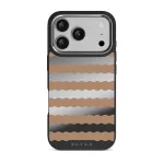 Golden Sand - iPhone 17 Pro Case, Elite Mirror Dark (MagSafe) / Silver