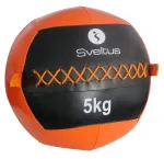 Raskuspall SVELTUS Wall Ball 5 kg, D35 cm, oranž/must, viskamiseks