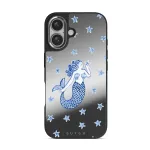 Salty Kiss - iPhone 16 Case, Elite Mirror Dark (MagSafe) / Silver