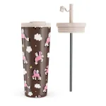 Cloud Hopping - Travel Mug, 700 ml / Flap & Straw Set