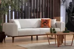 3-kohaline diivanvoodi, Hanah Home, Cofi, kreem, 90 x 80 x 222