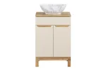 Vannitoam&ouml;&ouml;bli komplekt Comad Bali Cashmere 60 cm koos t&ouml;&ouml;pinnaga ja valamu, liivakarva