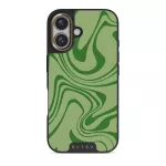 Funky Sensation - iPhone 16 &uuml;mbris, Elite Dark (MagSafe) / kuldne
