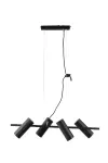 Domoletti ARCTIC riputatav valgusti, 4&times;GU10, kuni 4&times;40 W, must