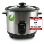 Emerio RCE-110118 rice cooker 1.5 L 500 W Black, Stainless steel