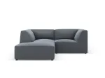 Leather Imitation Modular Left Corner Sofa, "Siena", 3 Seats, 186x180x69 Made in Europe