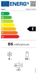 Midea Refrigerator | MDRD142SLE30 | Energy efficiency class Class E | Free standing | Height 83.5 cm | Larder | Fridge net capacity 93 L | 41 dB | Black