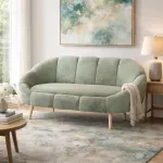 2-kohaline diivan, Hanah Home, roheline, 130 x 105 x 50