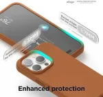 "Soft Silicone Case iPhone 15 Pro Max" Brown