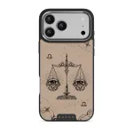 Libra - iPhone 17 Pro Max Case, Elite Dark (MagSafe) / Silver / Beige