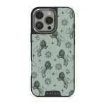 Leo - iPhone 16 Pro Max Case, Elite Dark (MagSafe) / Silver / Turquoise