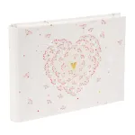 Album k&uuml;lalisteraamat GOLDBUCH 47062 Golden Heart 29x23/50 lk | spiraalk&ouml;ide | nurgad/kleebised