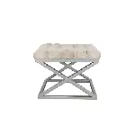 Hanah Home Capraz pouf, h&otilde;bedane kreem, 50 x 42 x 40