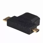 Akyga AK-AD-23 kaabli pistikupesa/pistiku t&uuml;&uuml;pi muundur HDMI miniHDMI / microHDMI Must
