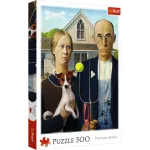 500-osast koosnev pusle &bdquo;America Gothic&ldquo;: koerte versioon 37526 &bdquo;Trefl&ldquo;