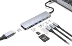"CONCEPTRONIC 7-1 USB-C->HDMI/USB-C/2xUSB-A/+ 25cm gr"