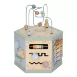 Little Dutch Wooden Activity Cube Hexagon shape &acute;Safari Friends&acute; FSC