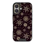 Sleeping Beauty - Snowflakes iPhone 16 Plus Case, Elite Dark (MagSafe) / Gold