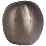 RODEO BALL CUSHION LARGE METALLIC COPPER BROWN