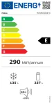 Midea Refrigerator | MDRB542BIE70 | Energy efficiency class Class E | Free standing | Height 191 cm | Combi | No Frost system | Fridge net capacity 257 L | Freezer net capacity 135 L | Display | 38 dB | Grey