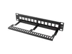 LANBERG patch panel blank 12 port 1U