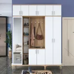 Esikulaud, Hanah Home, p&auml;hklipuust valge, 180 x 240 x 37,5