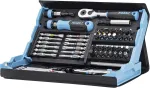 Hazet SmartCase bit set 2200SC-31, 73 pieces (black/blue, 1/4, with re