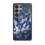 Butterfly Effect - Samsung Galaxy S25 Ultra Case, Elite Mirror Dark (Magnetic) / Silver