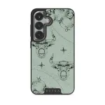 Taurus - Samsung Galaxy S25 Plus Case, Elite Dark (Magnetic) / Silver / Turquoise