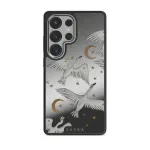 Star Crossed - Samsung Galaxy S25 Ultra Case, Elite Mirror Dark (Magnetic) / Silver