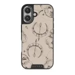 Sagittarius - iPhone 16 Plus Case, Elite Dark (MagSafe) / Silver / Nude