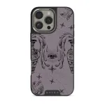 Aquarius - iPhone 16 Pro Max Case, Elite Dark (MagSafe) / Silver / Purple