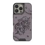 Virgo - iPhone 16 Pro Max Case, Elite Dark (MagSafe) / Silver / Purple