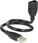 "Delock kaabel USB 2.0 Type A pistik > USB 2.0 Type A pistikupesa ShapeCable 0,35 m"