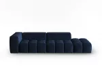 Velvet Right Modular Sofa, "Verona", 4 Seats, 265x85x70 Made in Europe